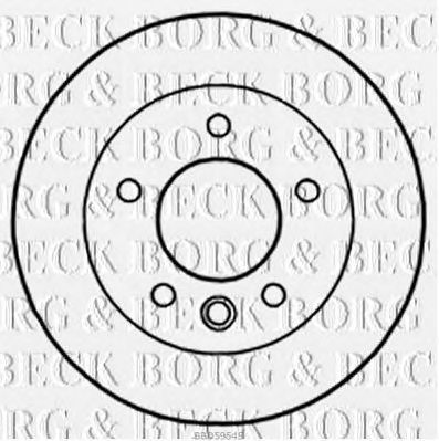 BORG & BECK bbd5954s -  Тормозной диск